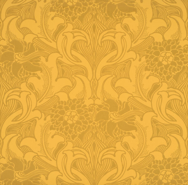 Dahlia Scroll - Giallo