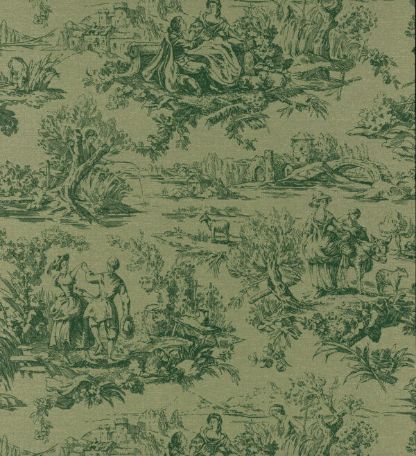 Lovers' Toile - Dark Brunswick Green